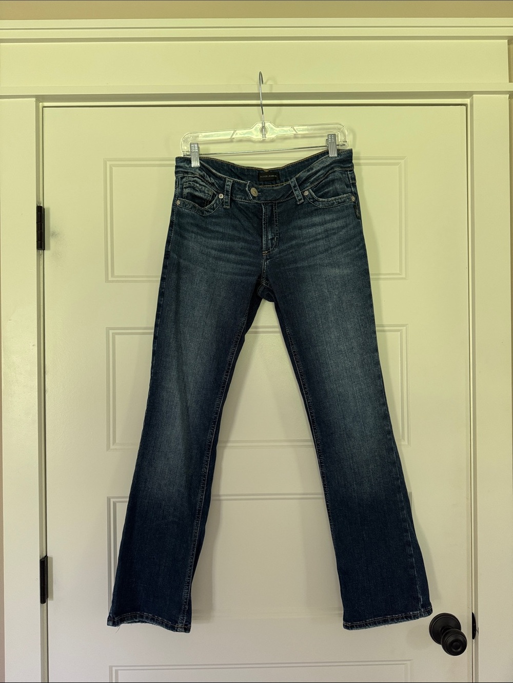Silver Jeans Tuesday Slim Boot Dark Indigo Flare Jeans